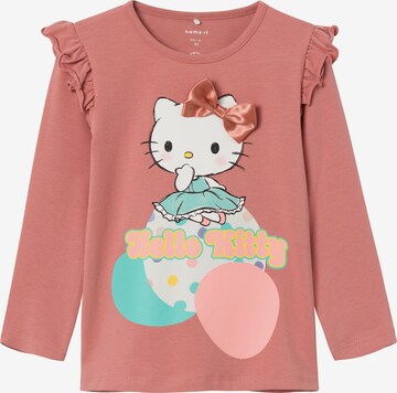 NAME IT Shirt 'Hello Kitty' in Pink: predná strana