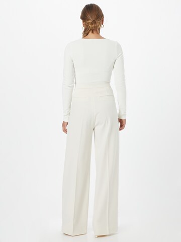 Copenhagen Muse Wide leg Pleated Pants in White