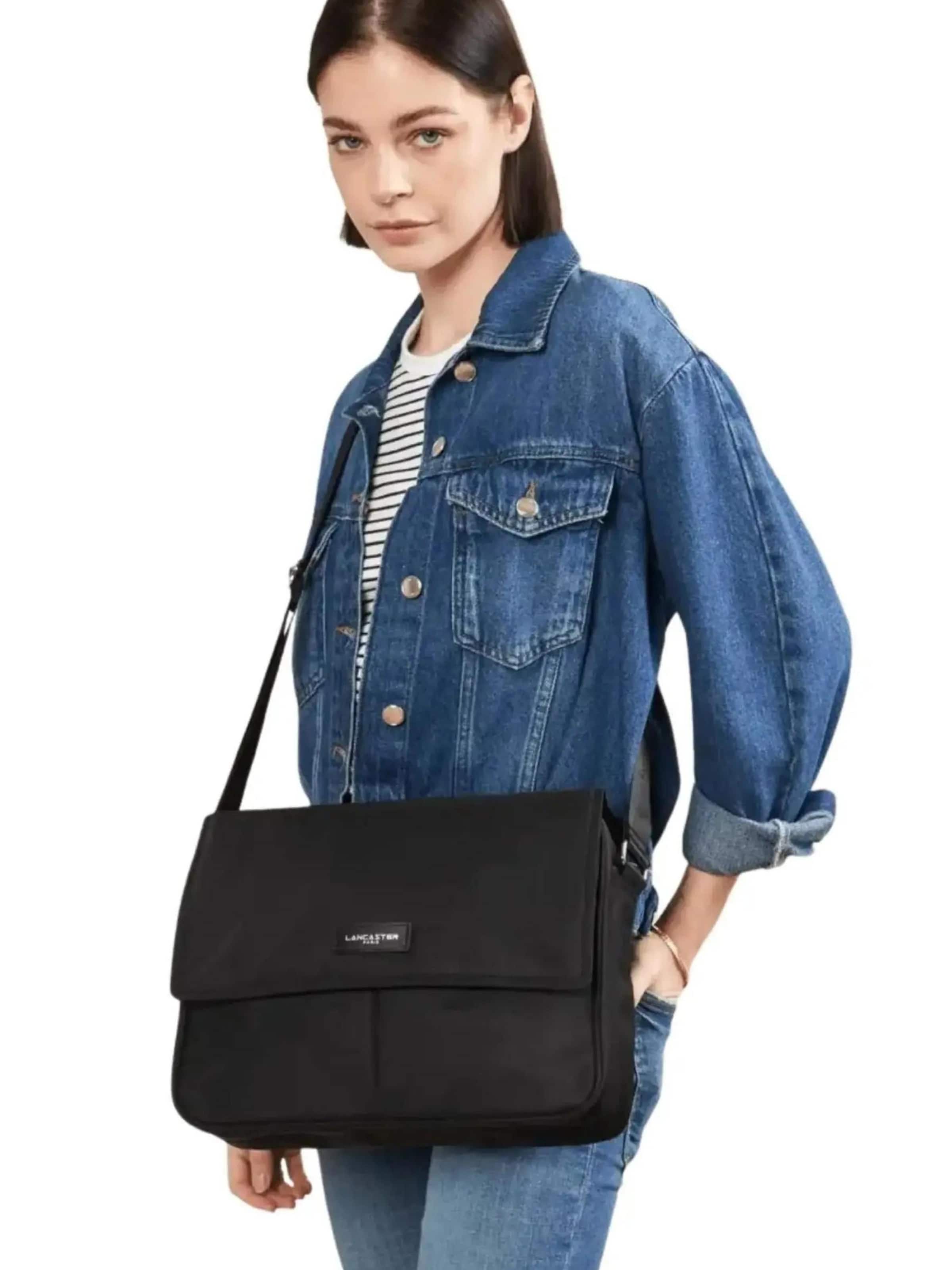 Messenger 'Gibecière Basic Vita' LANCASTER Paris en noir