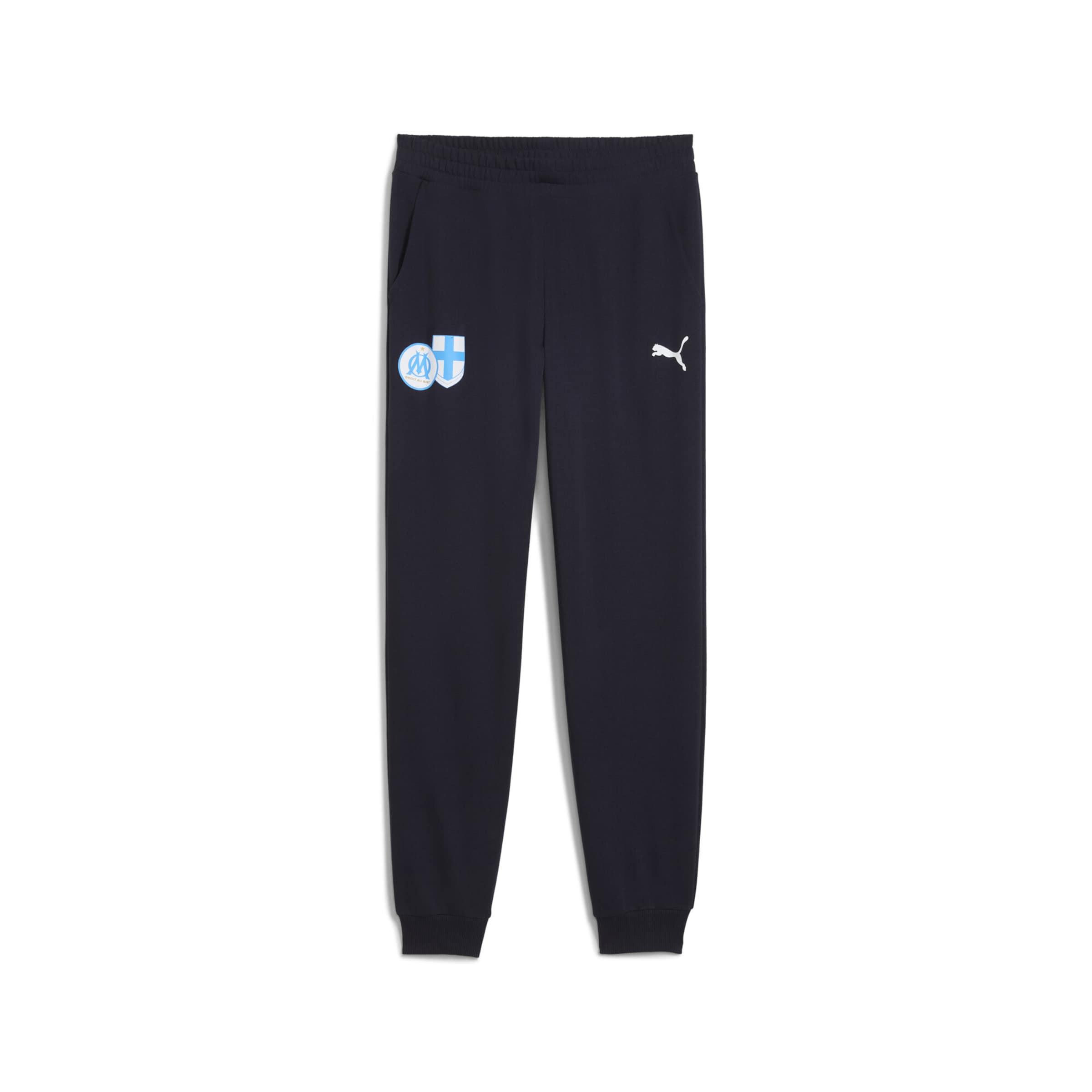 PUMA Tapered Sportbroek in Zwart: voorkant