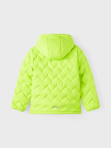 NAME IT Winter Jacket 'Marl' in Green