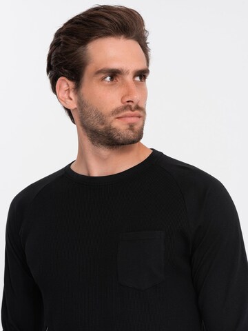 Ombre Shirt 'OM-LSCL-0109' in Zwart