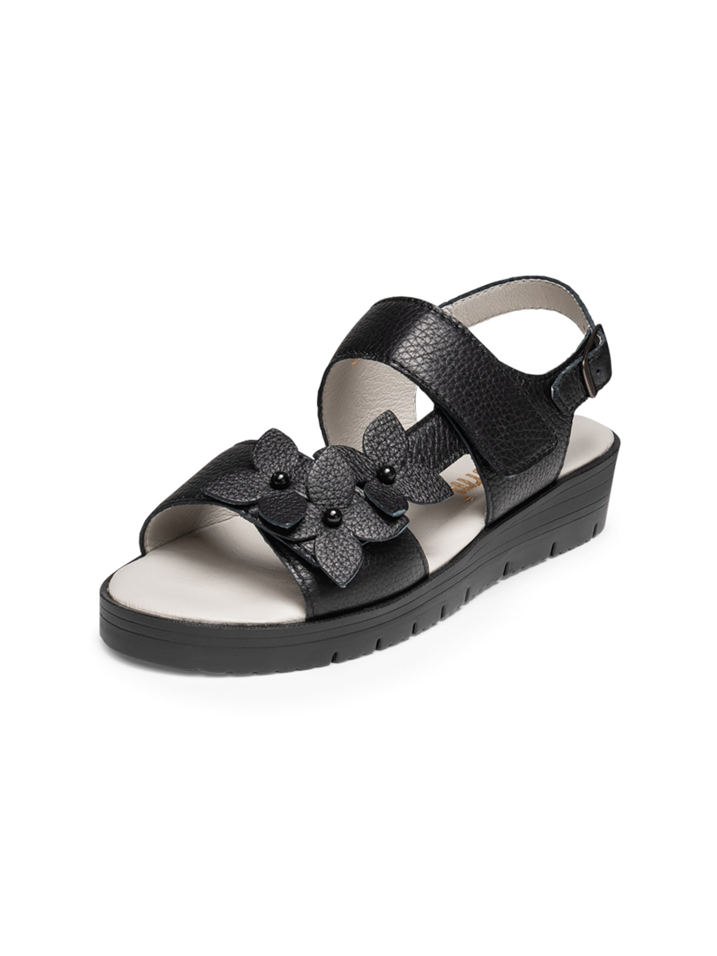 VITAFORM Riemensandale in schwarz, Produktansicht