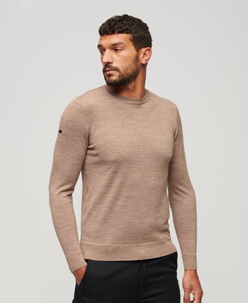 Pull-over Superdry en beige : devant