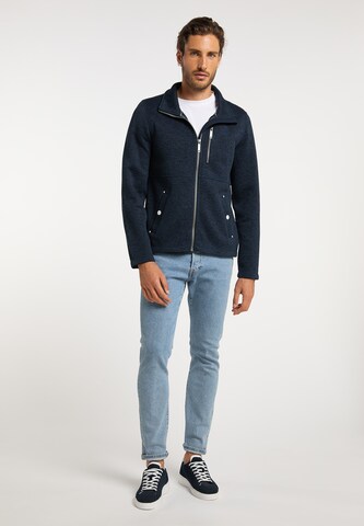 DreiMaster Maritim Fleecejacke in Blau