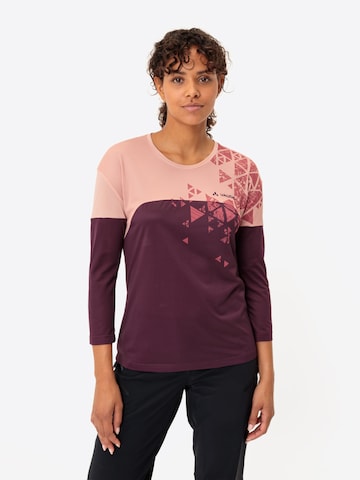 VAUDE Functioneel shirt 'Moab' in Roze: voorkant