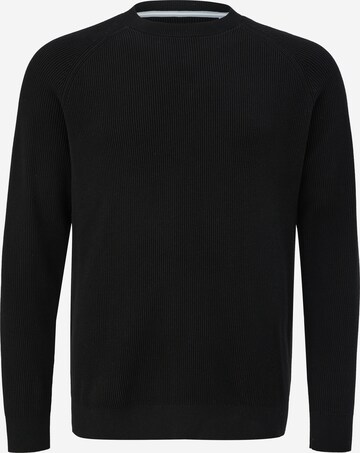 s.Oliver Men Big Sizes Sweater in Black: front