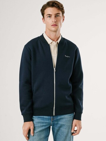 Giacca di felpa di Pepe Jeans in blu: frontale