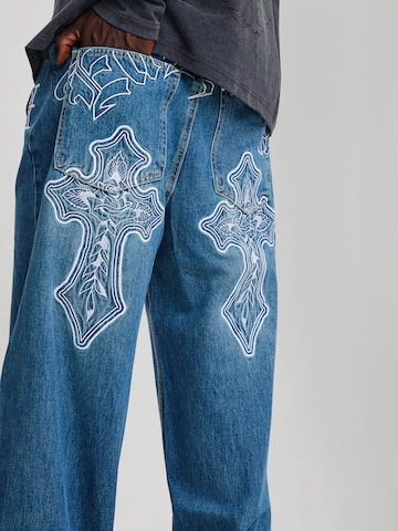 Wide Leg Jean Ed Hardy en bleu