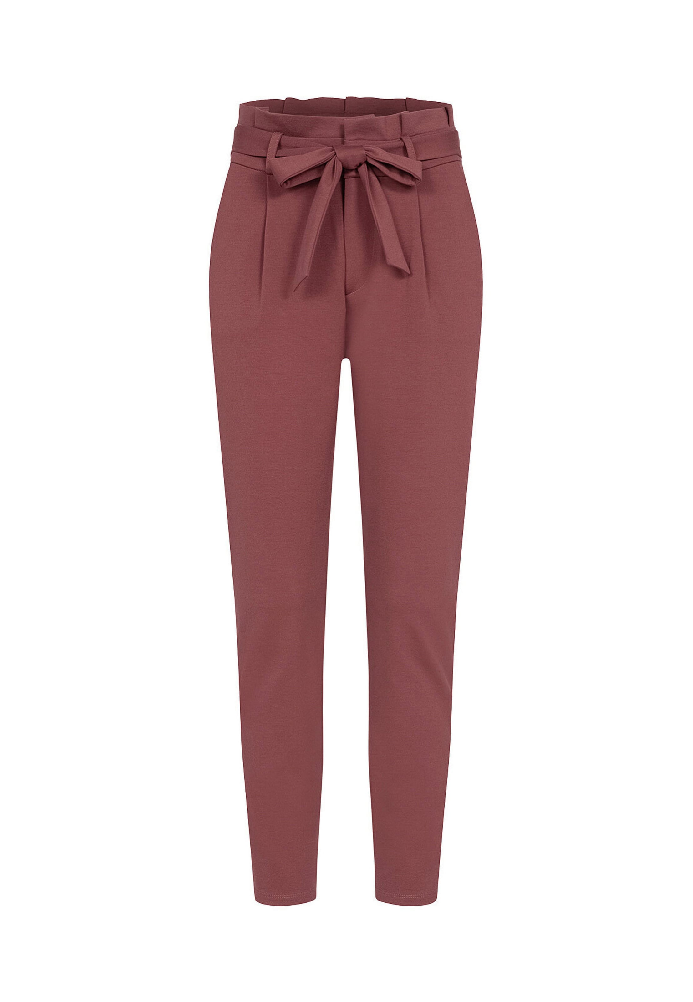Coupe slim Pantalon à pince Cloud5ive en marron : devant