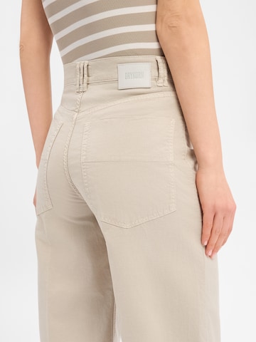 Wide Leg Pantalon à plis 'Derive' DRYKORN en beige