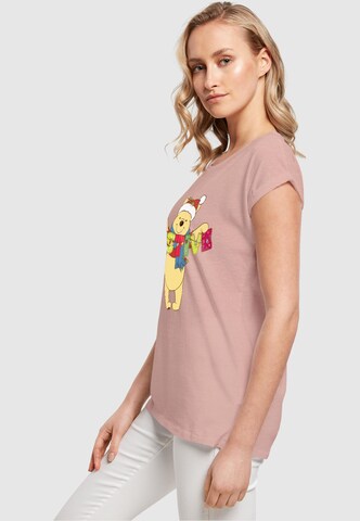 T-shirt 'Winnie The Pooh - Festive' ABSOLUTE CULT en rose