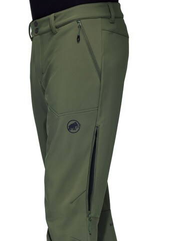 MAMMUT Regular Outdoor Pants in Green