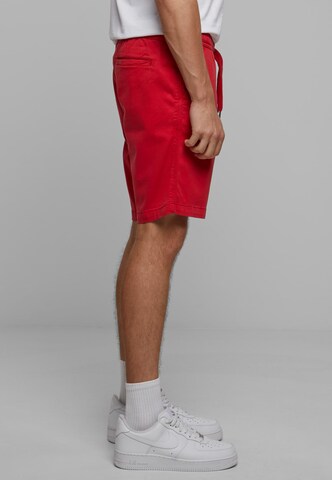 Urban Classics Normalny krój Spodnie w kolorze czerwony