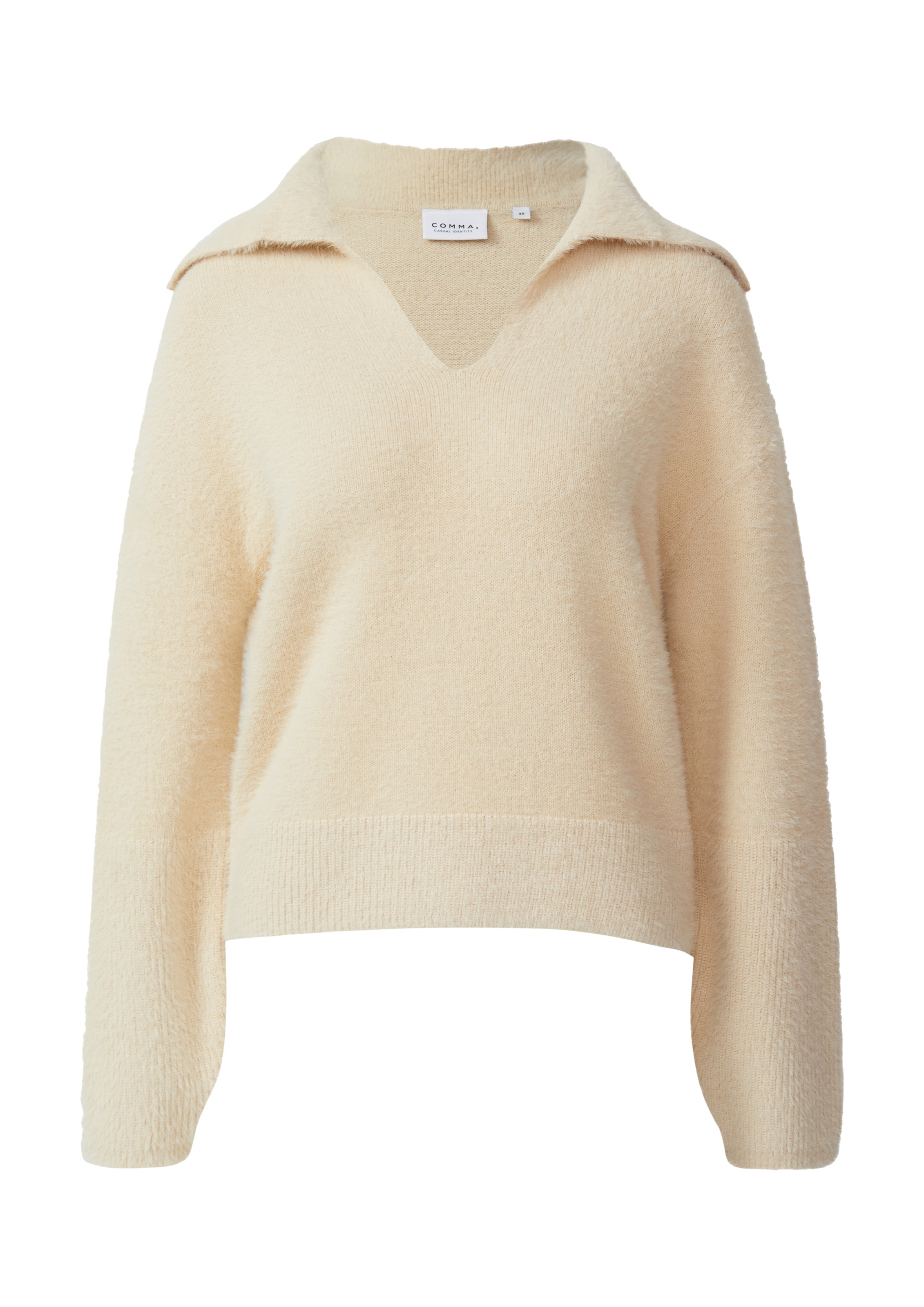 COMMA Pullover in Beige: Vorderseite