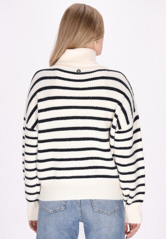 Cardigan DreiMaster Maritim en blanc