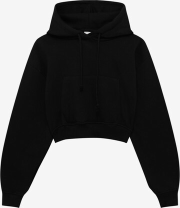 Pull&Bear Sweatshirt in Schwarz: predná strana