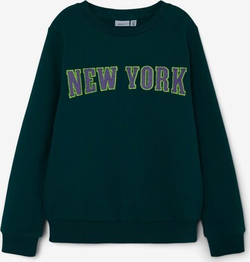 NAME IT Sweatshirt 'New York' in Green: front