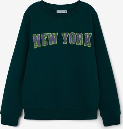 NAME IT Sweatshirt 'New York' in dunkelgrün, Produktansicht