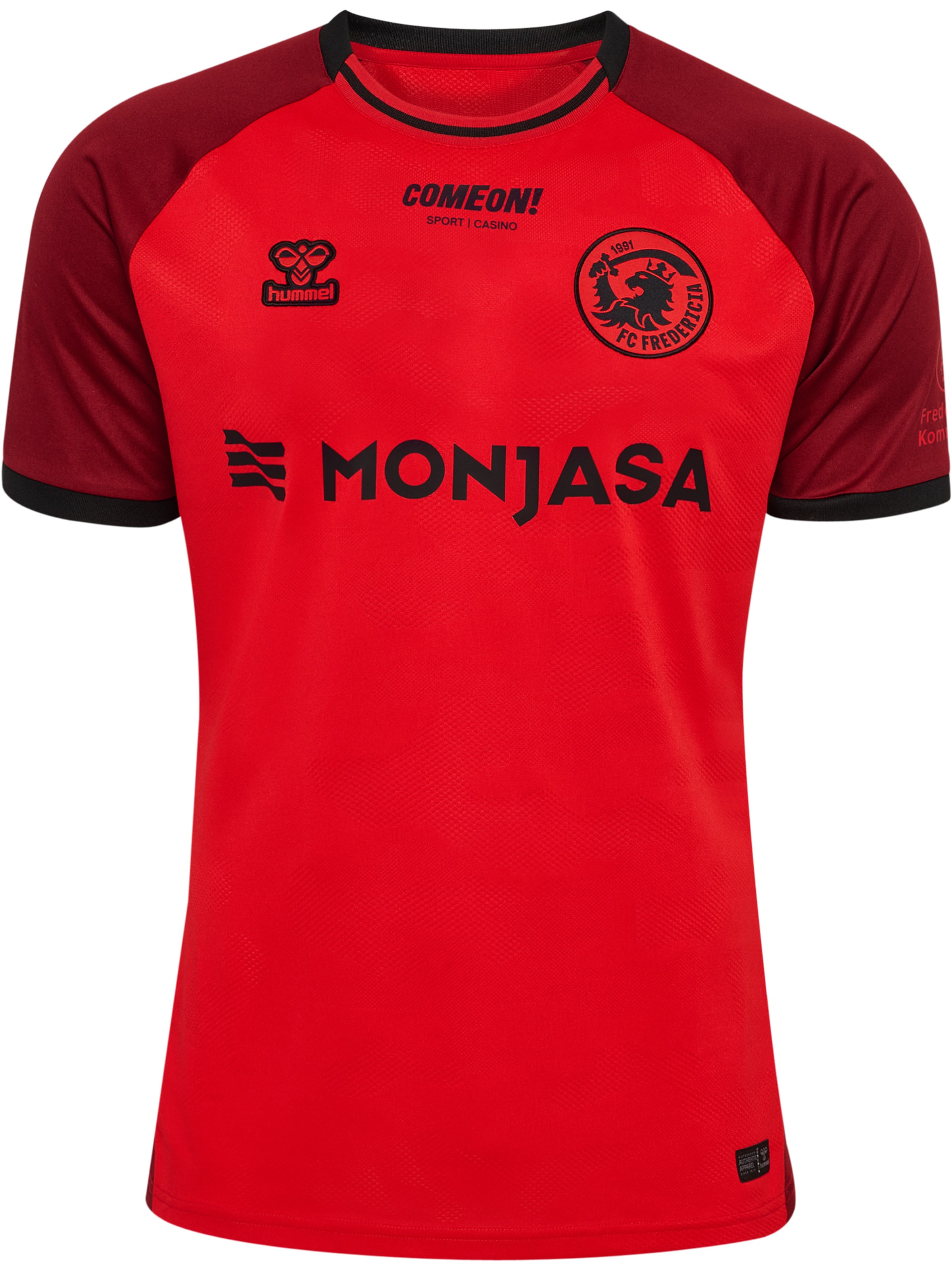 Hummel Tricot 'FC Fredericia 25/26' in Rood: voorkant