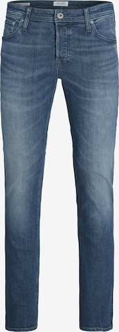 Slimfit Jeans 'Tim' de la JACK & JONES pe albastru: față