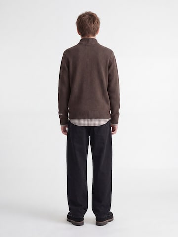 Jack & Jones Junior Baggy Pants 'JPSTALEX ANDREJ' in Black