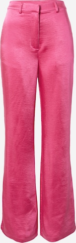 Wide Leg Pantalon 'Felice' Hoermanseder x About You en rose : devant