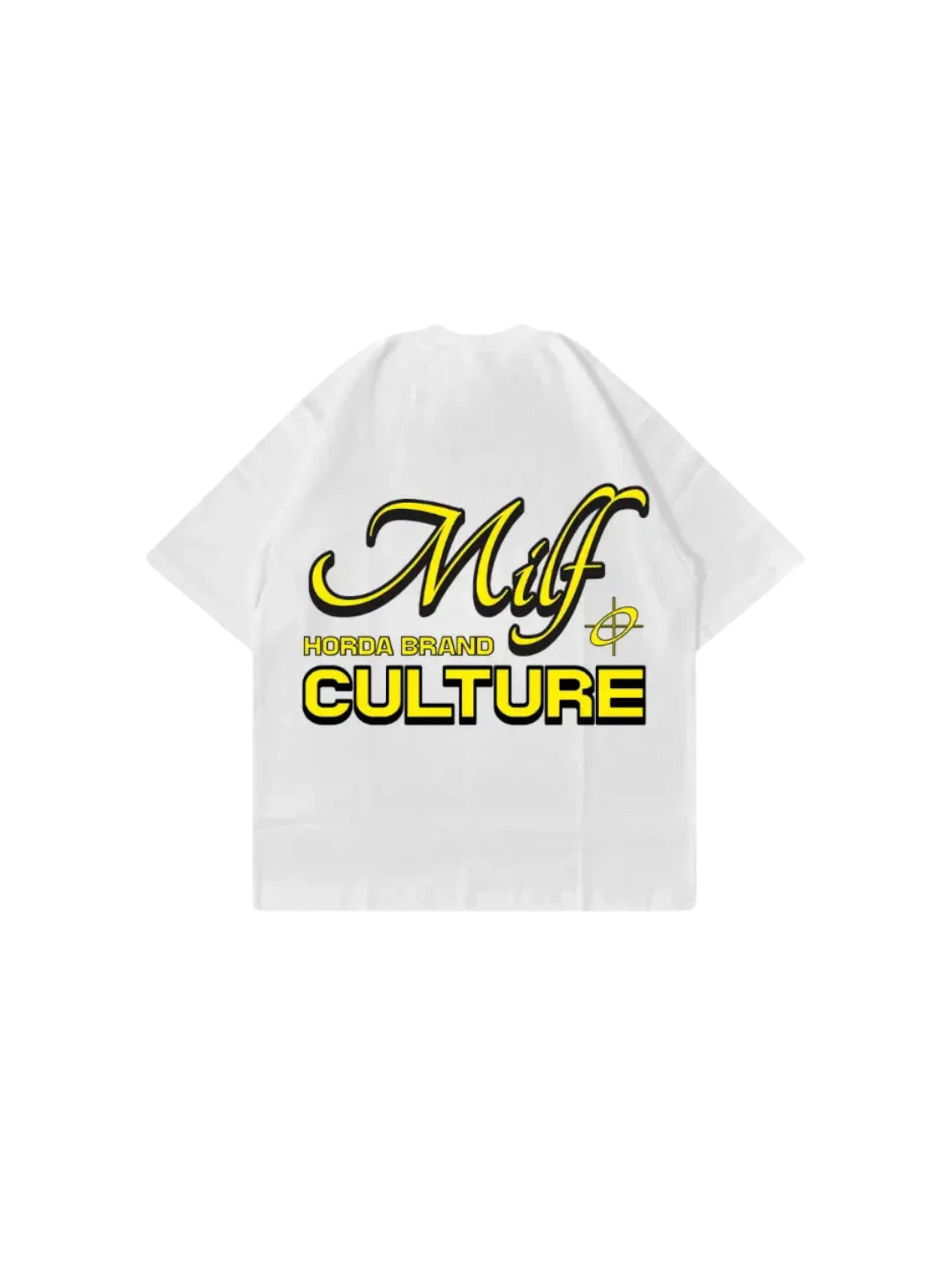 T-Shirt 'T-Shirt Bianca CULTURE 100% Cotone Made in Italy' Horda en blanc : devant
