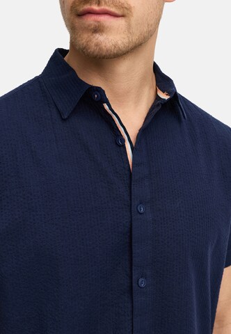 INDICODE JEANS Regular fit Overhemd 'Maribo' in Blauw