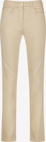 smėlio GERRY WEBER Prigludęs Džinsai: priekis