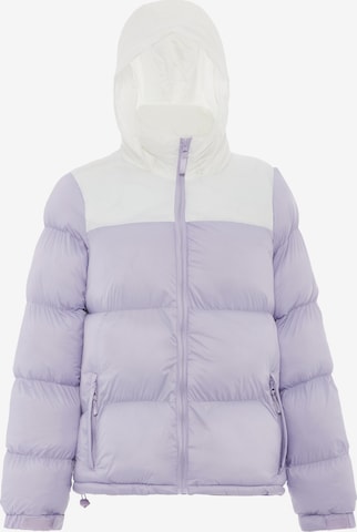 MYMO - Casaco de inverno em roxo: frente