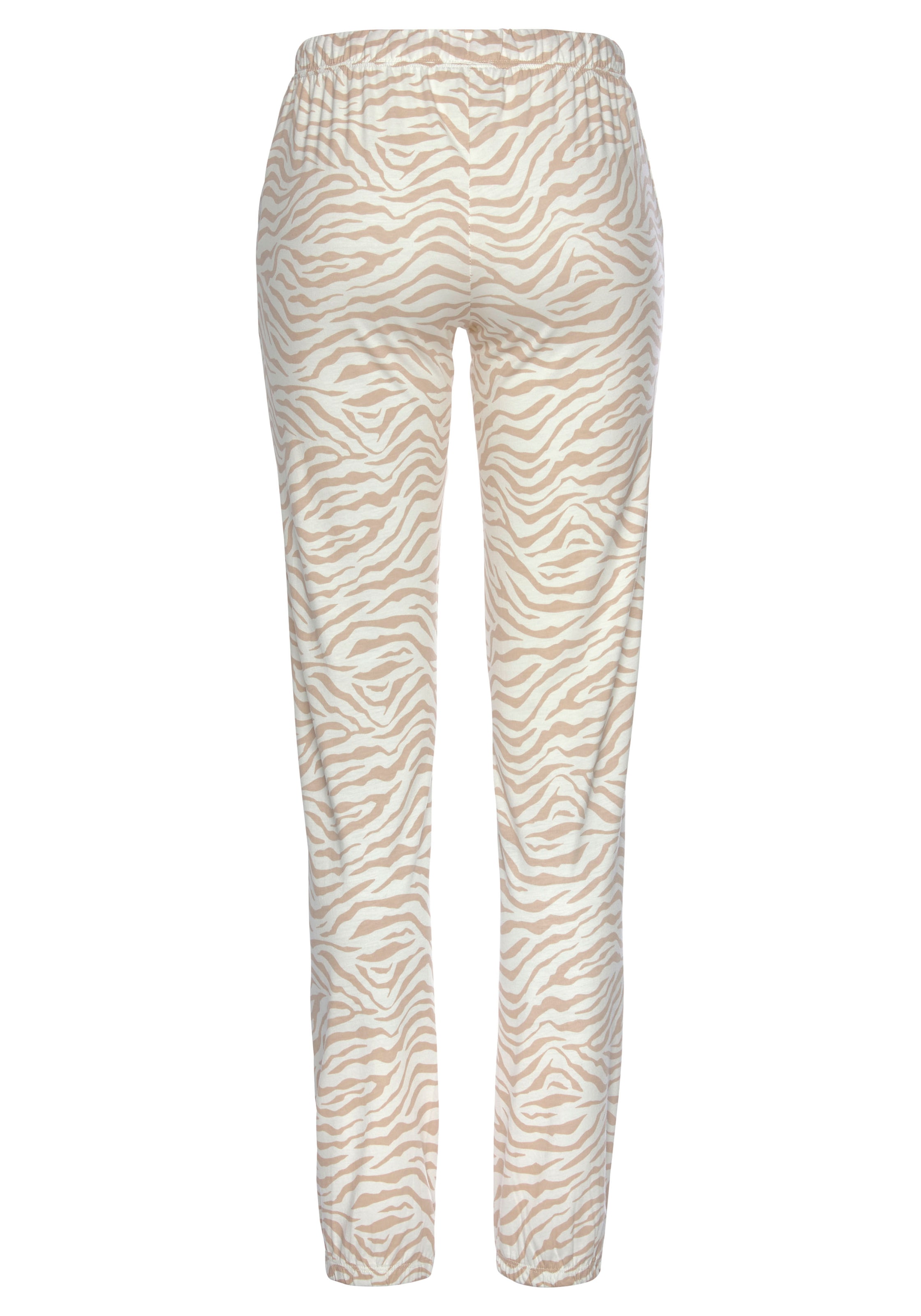 LASCANA Pyjamahose in Weiß