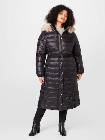 River Island Plus Winter Coat 'CAMPBELL' in Black