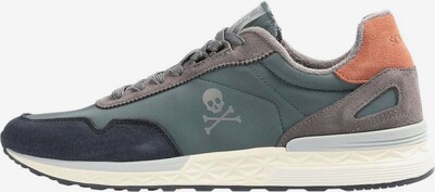 Scalpers Sneaker low 'Harry' in braun / grün / orange / schwarz, Produktansicht