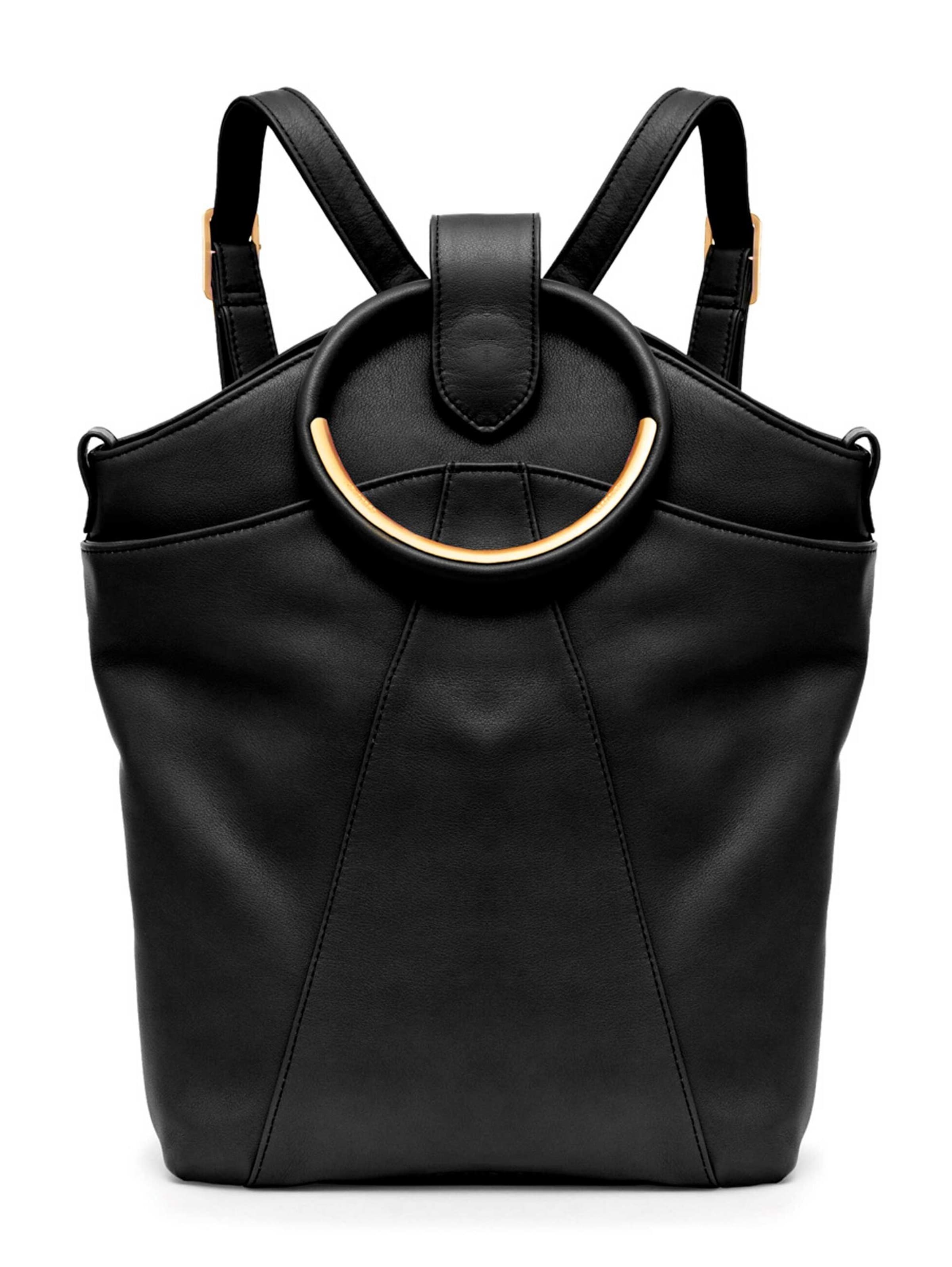 Gretchen Rucksack in Schwarz: Vorderseite