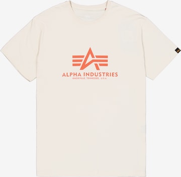 ALPHA INDUSTRIES T-Shirt 'Carbon' in Weiß: Vorderseite