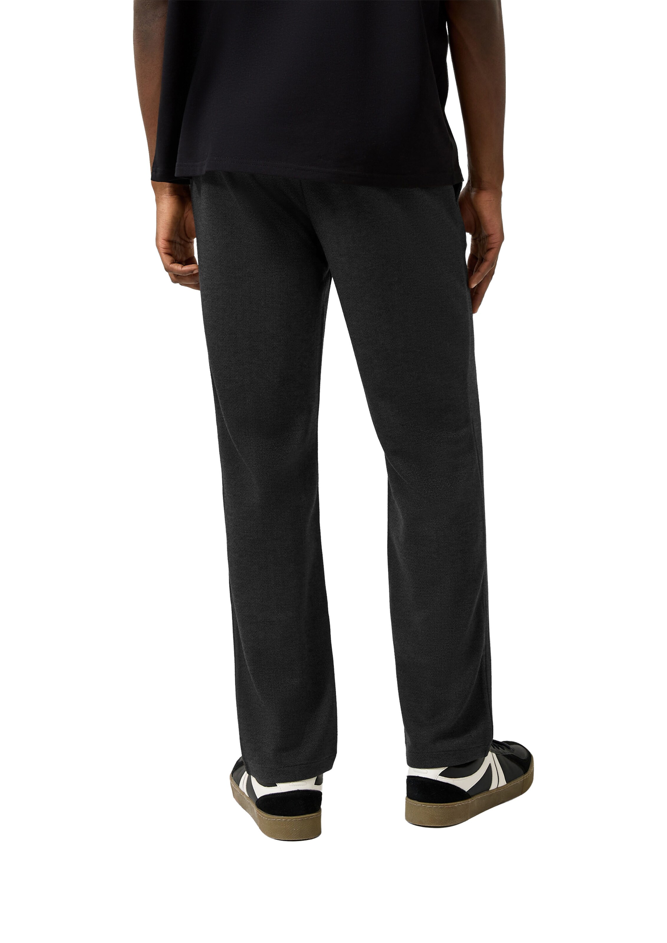 QS Regular Broek in Zwart: terug