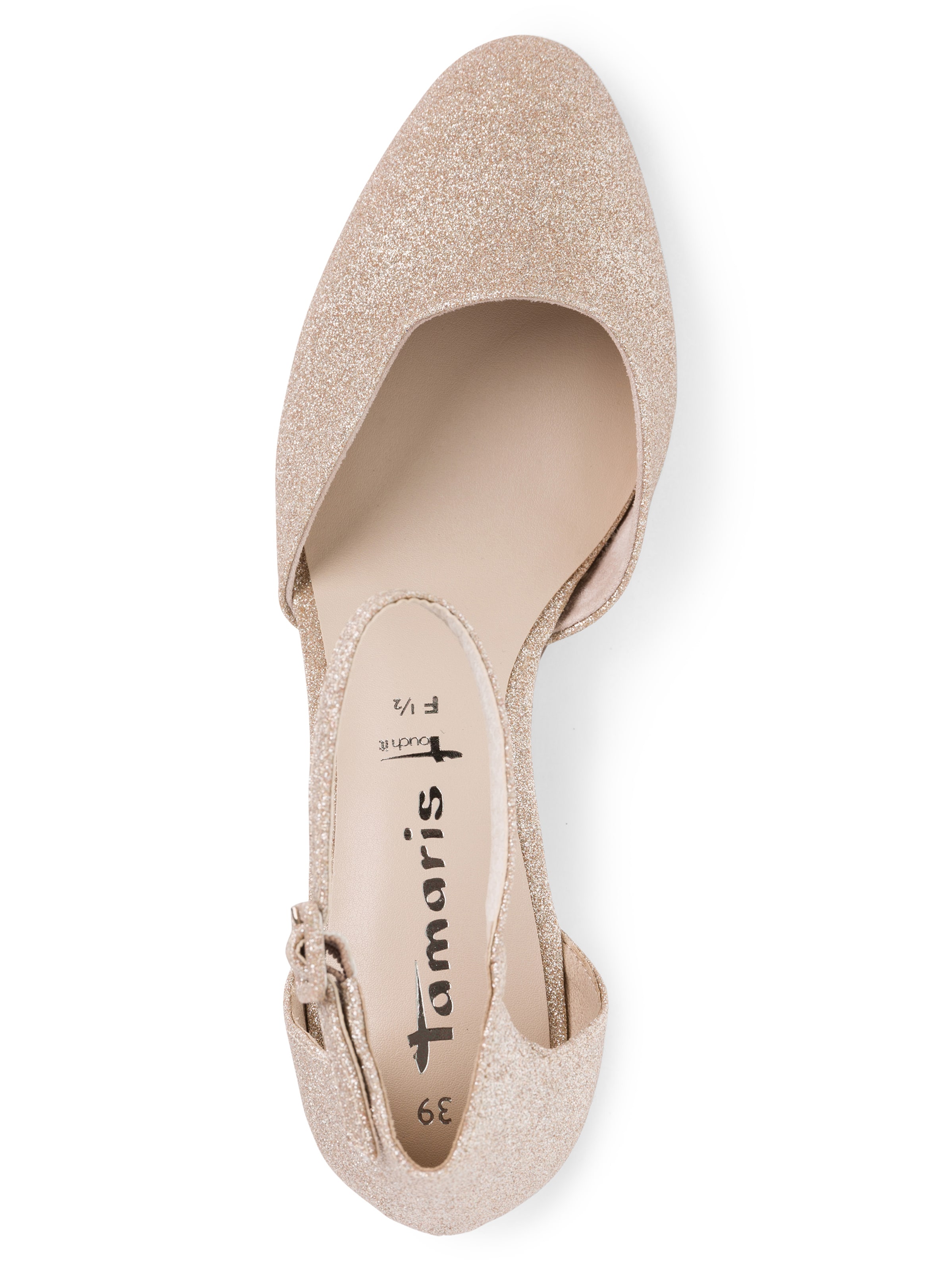 Tamaris Slingback Pumps in Gold