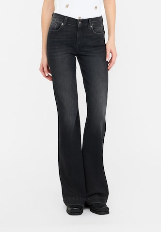 Liu Jo Flared Jeans in Schwarz: Vorderseite