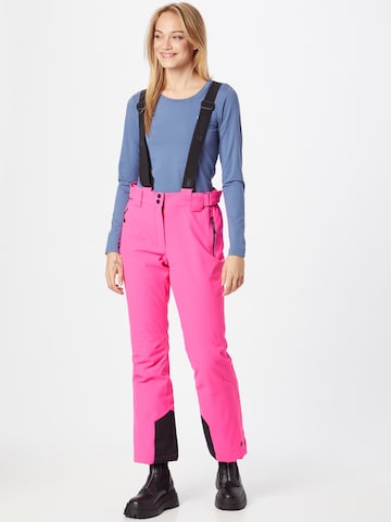 KILLTEC Bootcut Sportbroek in Roze: voorkant