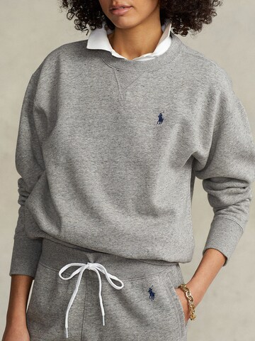 Polo Ralph Lauren Sweatshirt 'LS PO-LONG SLEEVE-KNIT' in Grey