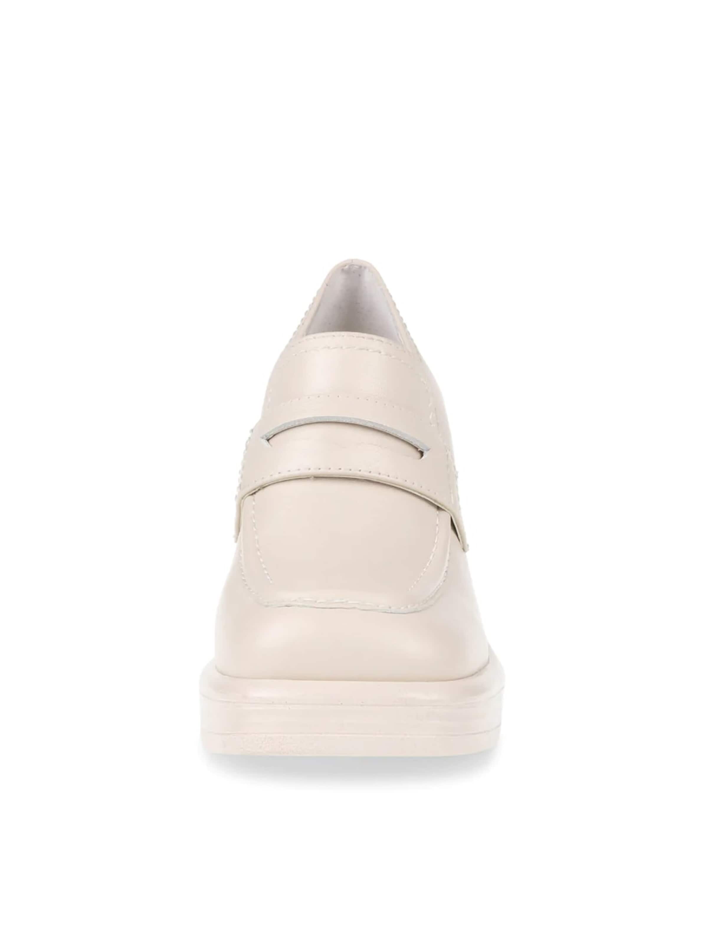 Escarpins à plateforme 'Womens Far-Out Nantural Le Loafer Shoes' STEVE MADDEN en blanc