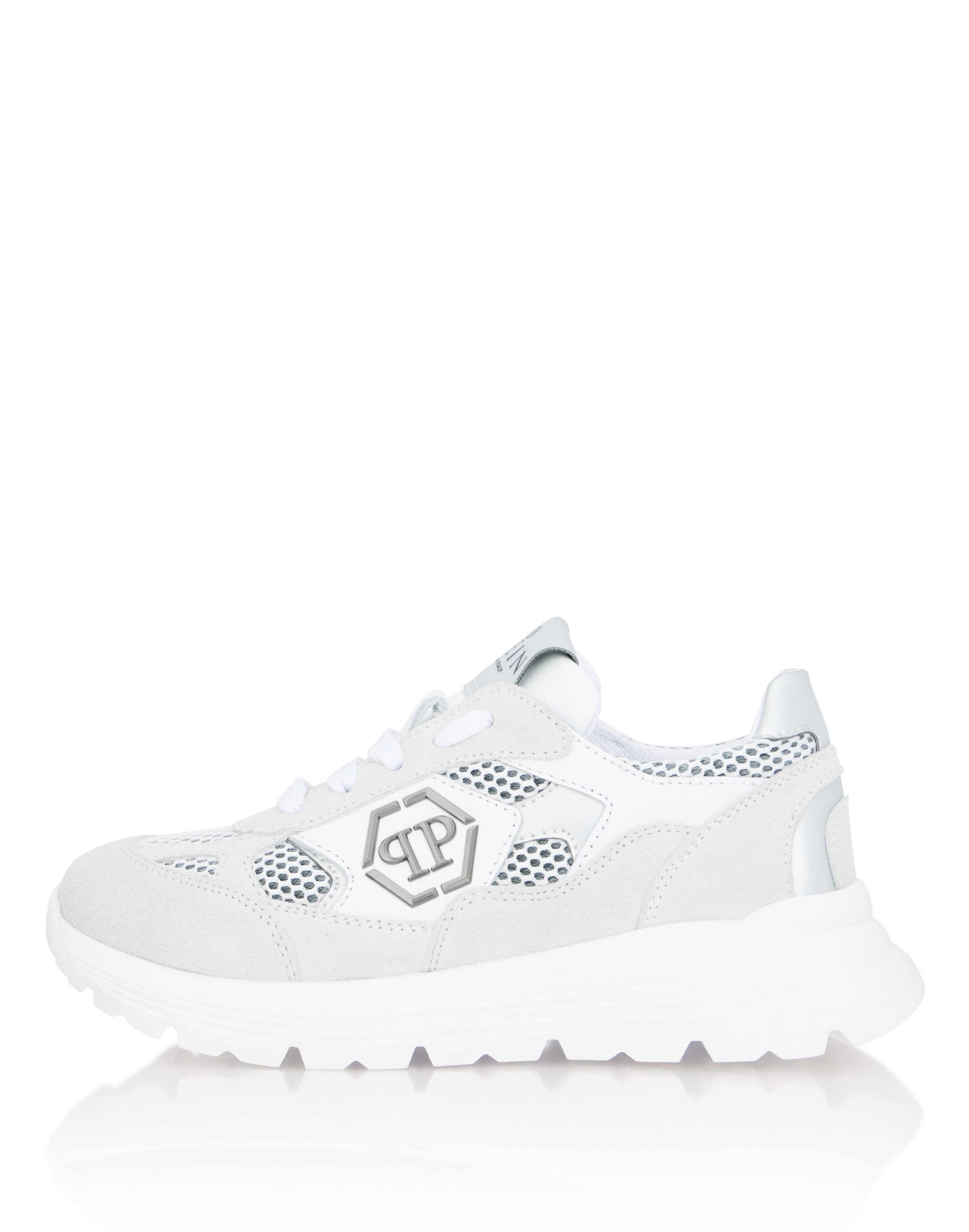 Baskets Philipp Plein en blanc : devant