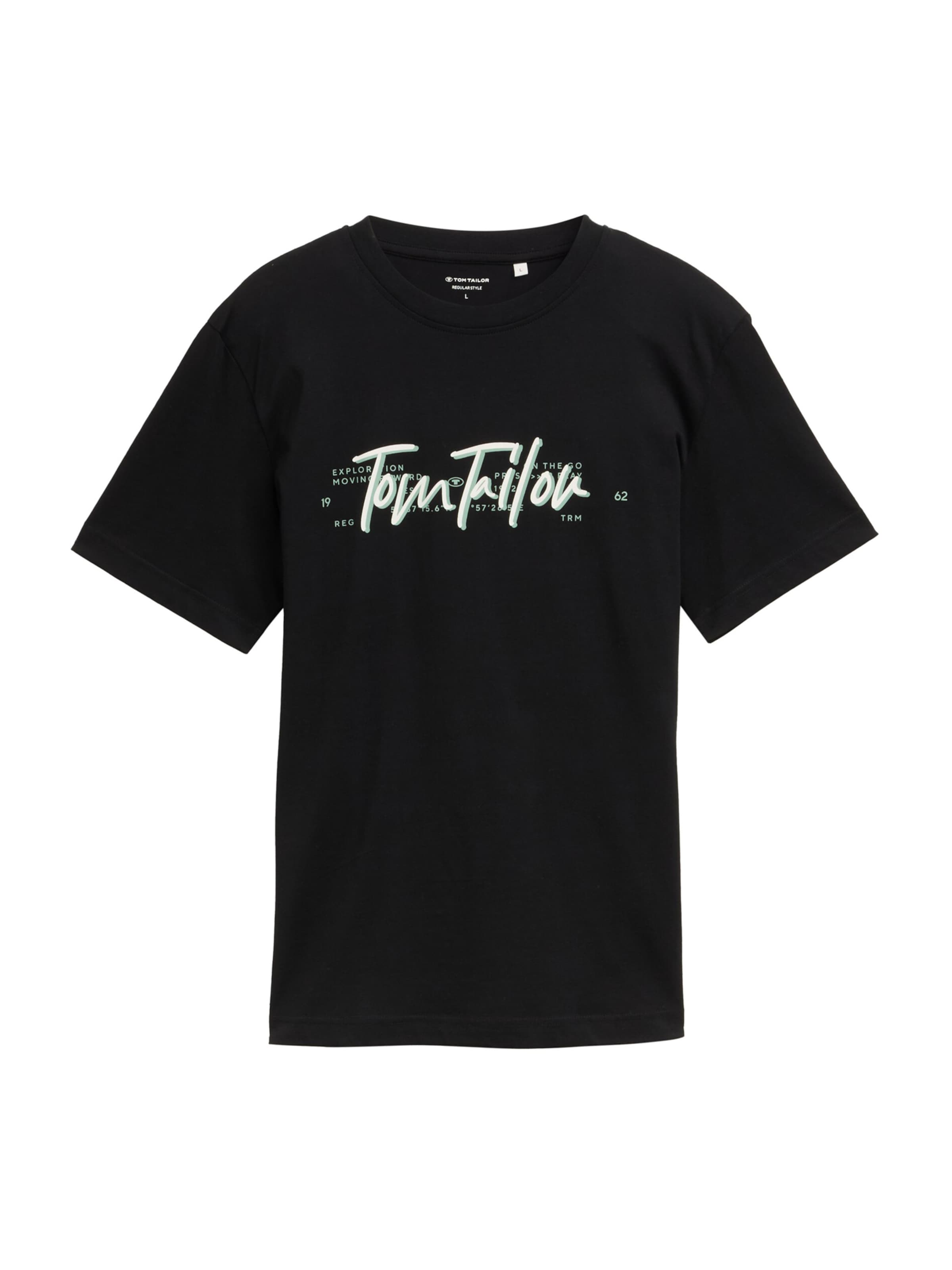 TOM TAILOR T-Shirt in Schwarz: Vorderseite