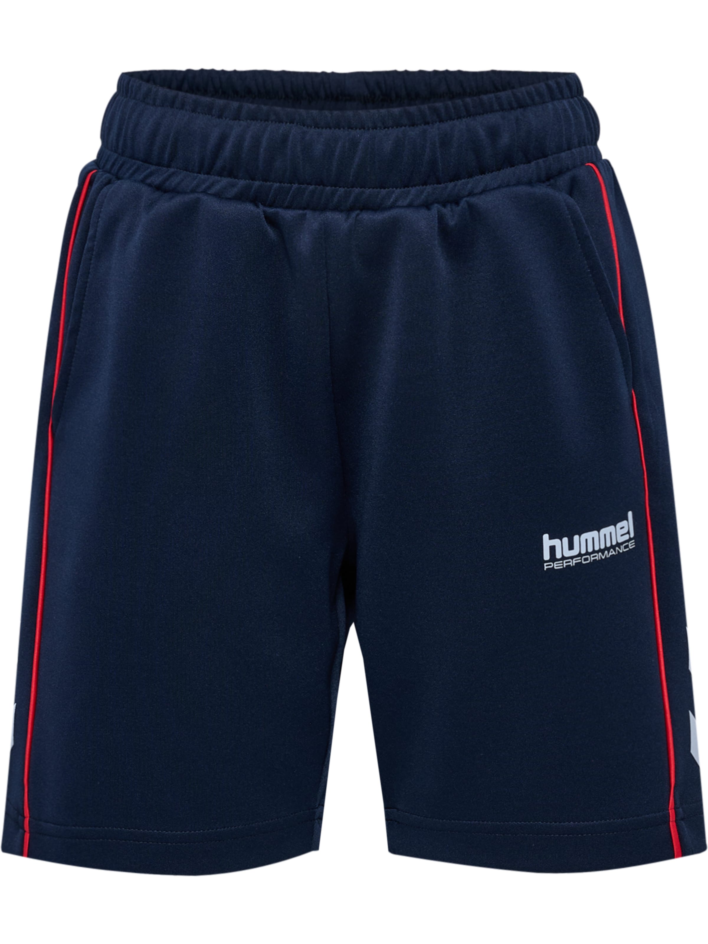 Hummel Regular Sportshorts 'JR Interlock Adjustable' in Blau: Vorderseite
