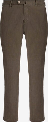 Boggi Milano Spodnie w kant w kolorze brązowy: przód