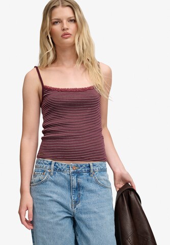 Superdry & Co Top 'Athletic Essential' in Rot: Vorderseite