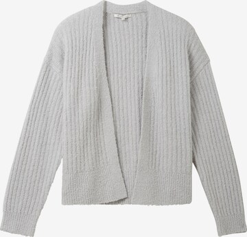 TOM TAILOR DENIM Knit Cardigan in Grey: front