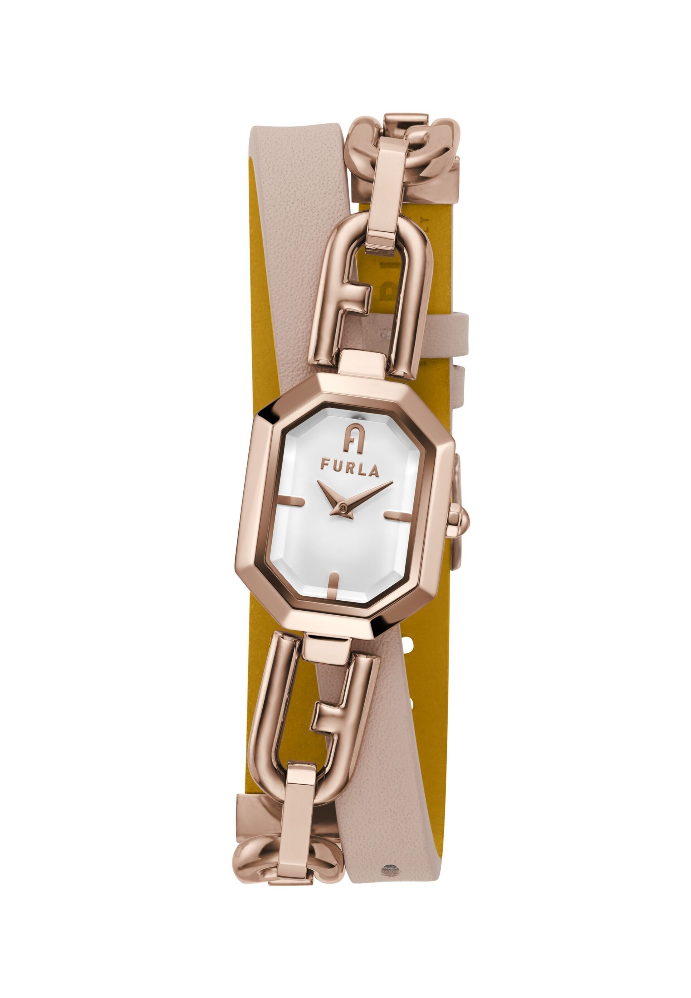 FURLA Analoog horloge 'Furla octagonal' in Goud