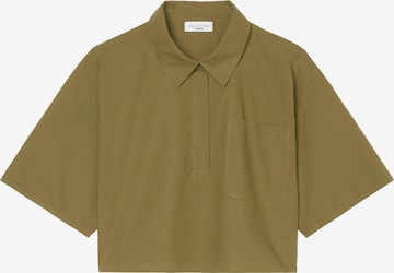 Marc O'Polo DENIM Blouse in Green: front